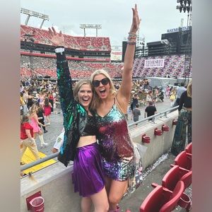 Taylor Swift Eras Tour 1989 Themed Outfit (Left Person)